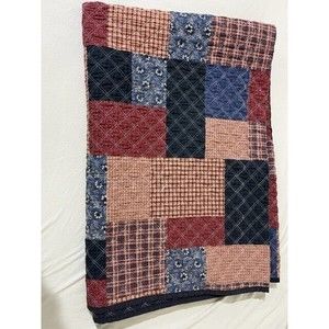 Americana lap/nap/throw quilt cotton/poly 68" X 50" by JCPenney, light wear EUC